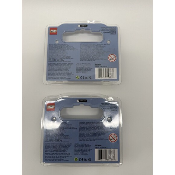 Lego BAM Packaging Empty Set Of 2 Holiday Package Only No Blocks - Picture 4 of 10